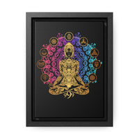 Thumbnail for Yoga Spiritual Meditation Canvas Print With Vertical Frame - Release 999 Angel Number Printify