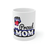 Thumbnail for Leather Flag Ceramic Mug  - Proud Mom Printify