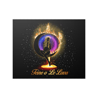 Thumbnail for Yoga Spiritual Meditation Satin Poster - Luck 777 Angel Number Printify