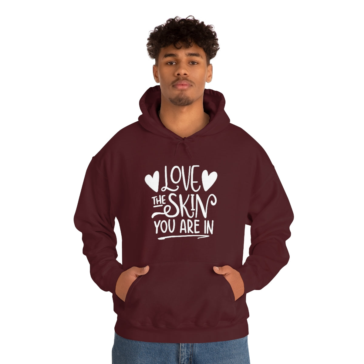Affirmation Feminist Pro Choice Unisex Hoodie - Love the Skin You are In Printify