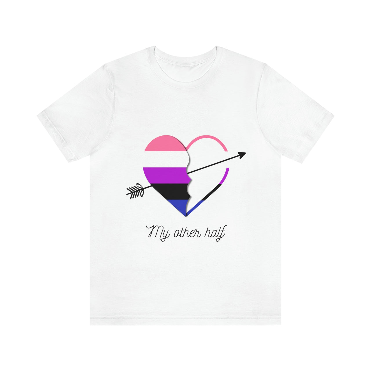 Genderfluid  Flag LGBTQ Affirmation T-shirt  Unisex Size - My Other Half Printify