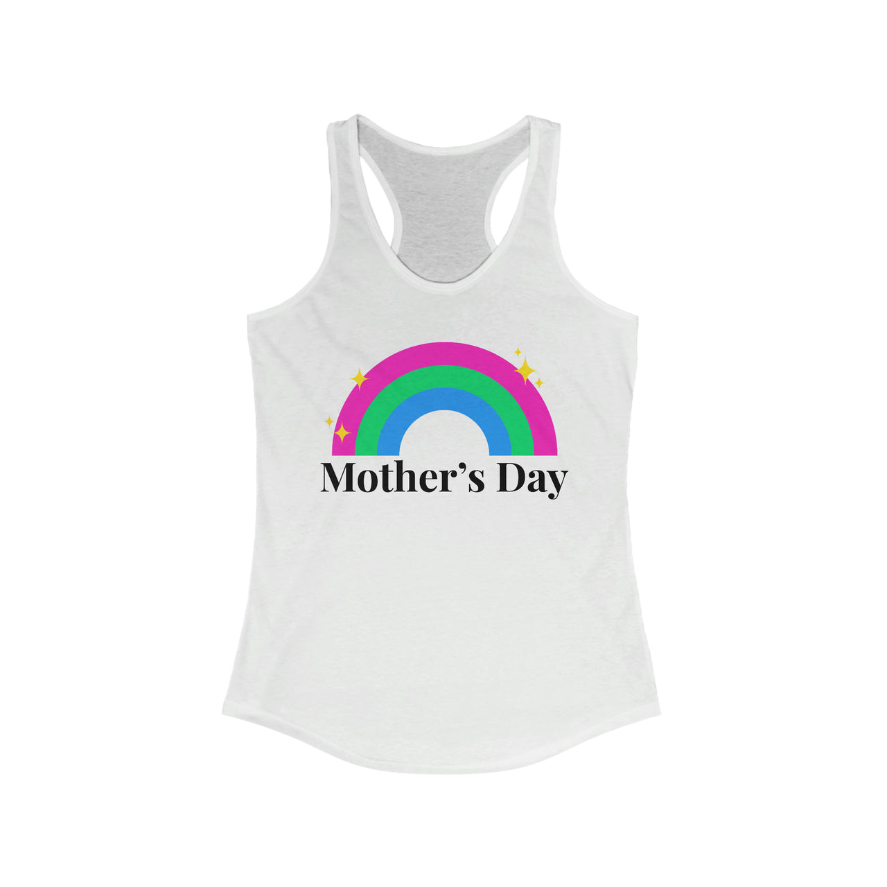 Polysexual Pride Flag Mother's Day Ideal Racerback Tank - Mother's Day SHAVA CO