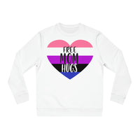 Thumbnail for Genderfluid Pride Flag Sweatshirt Unisex Size - Free Mom Hugs Printify