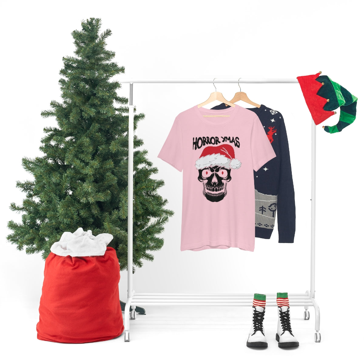 Classic Unisex Christmas T-shirt - Horror Xmas Printify