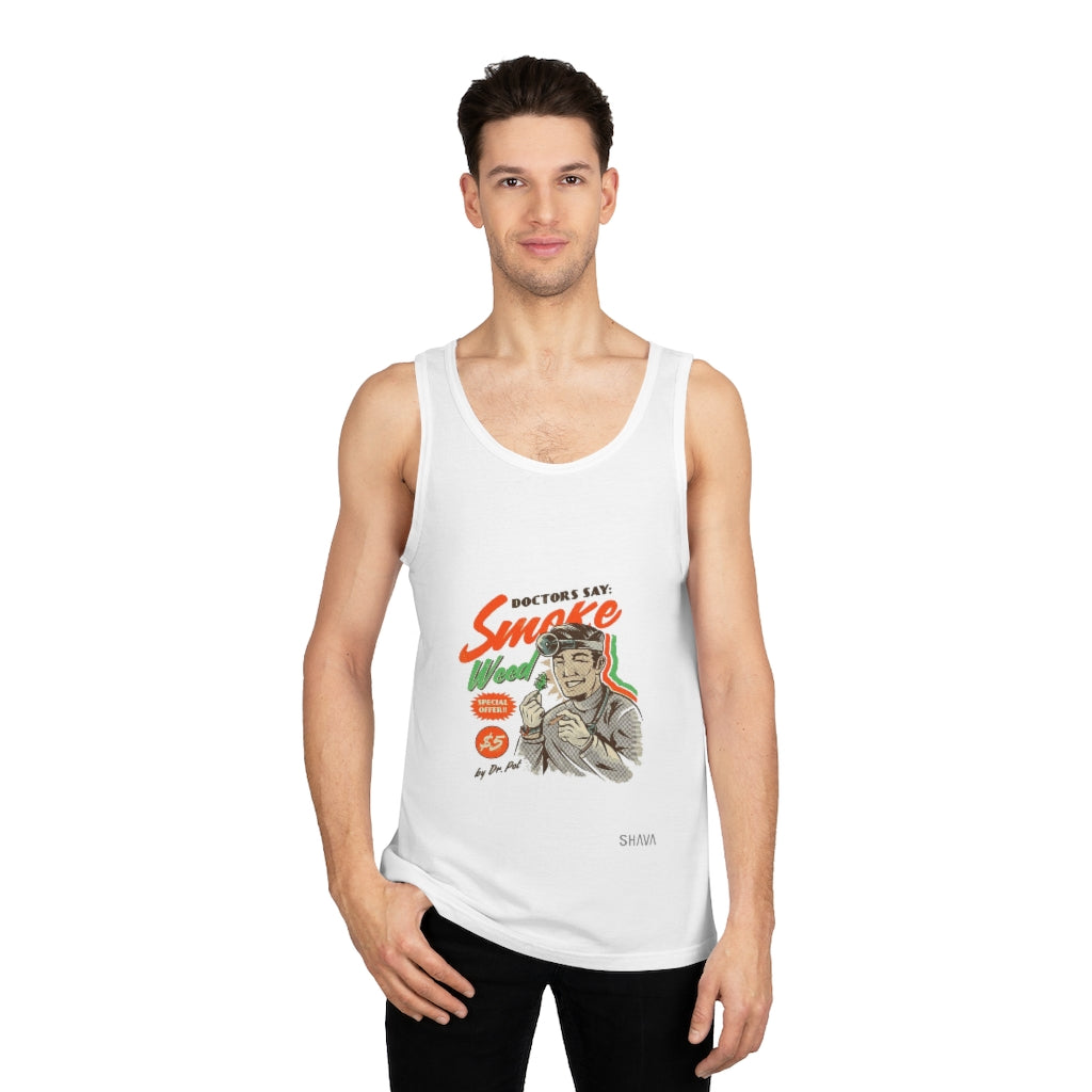 VCC Unisex Softstyle™ Tank Top / Dr says weed smoke weed Printify