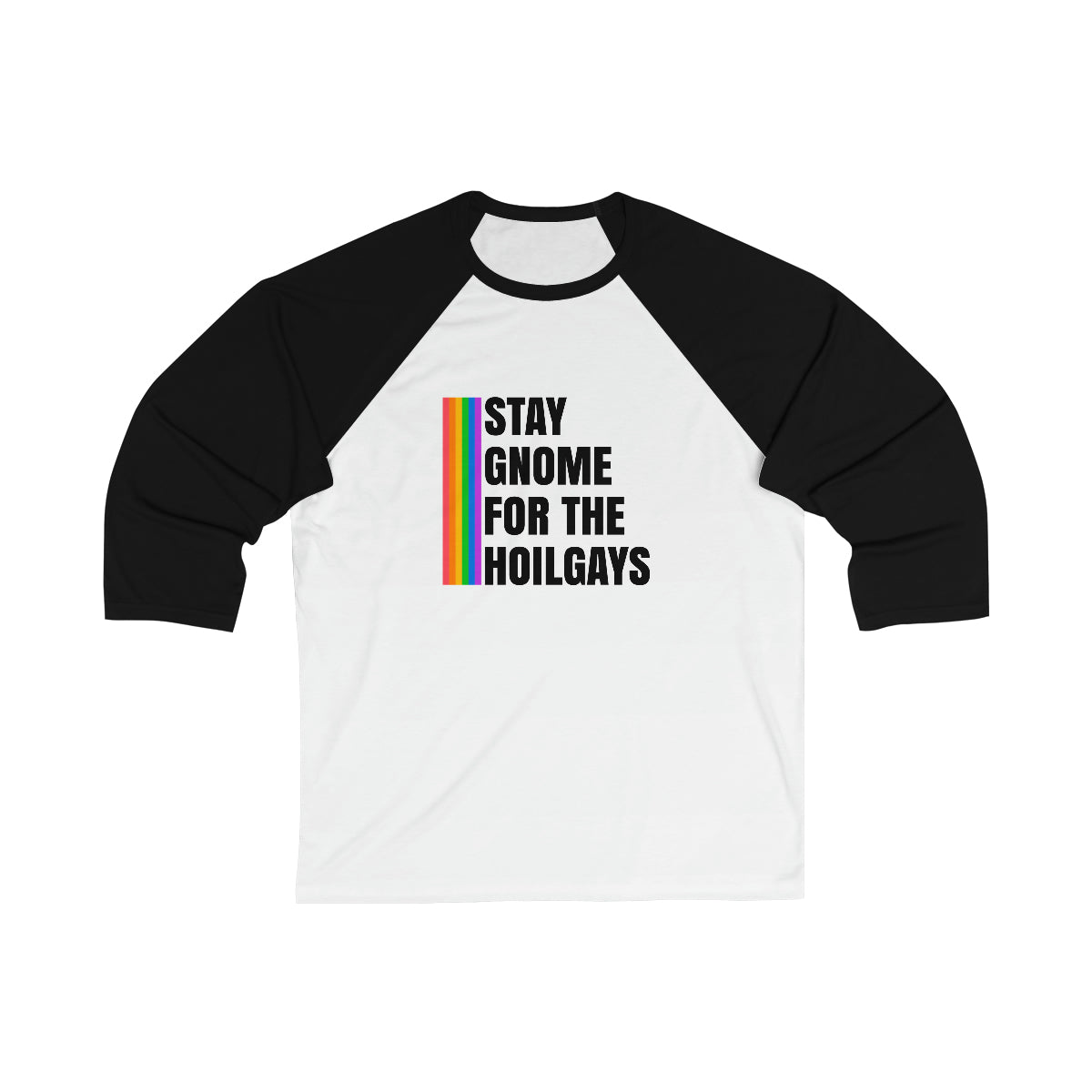 Unisex Christmas LGBTQ Long Sleeves Tee - Stay Gnome For The Holigays Printify