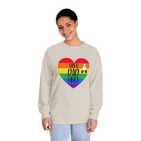 Thumbnail for Two Spirit Pride Flag Unisex Classic Long Sleeve Shirt - Free Dad Hugs Printify