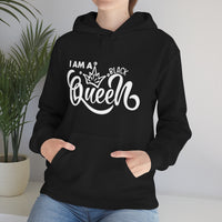 Thumbnail for Affirmation Feminist Pro Choice Unisex Hoodie –  I Am a Black Queen Printify