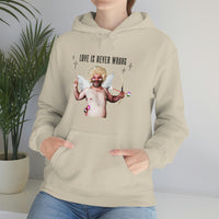 Thumbnail for Genderqueer Flag LGBTQ Affirmation Hoodie  Unisex Size- Love Is Never Wrong Printify