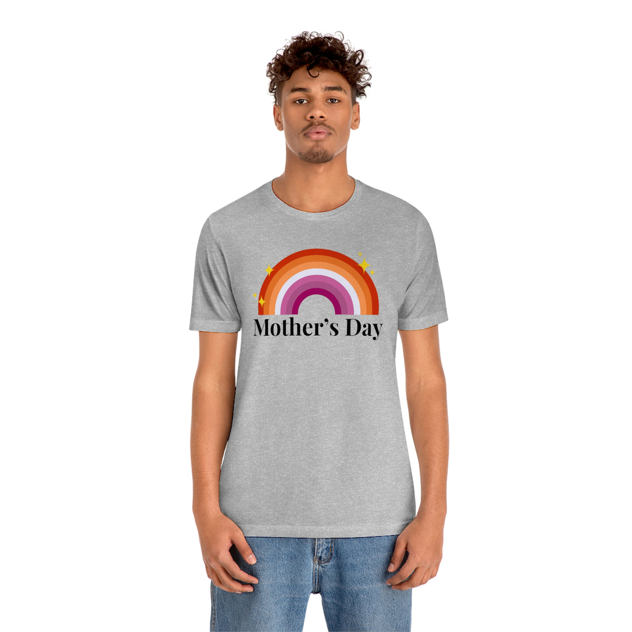 Lesbian Pride Flag Mother's Day Unisex Short Sleeve Tee - Mother's Day SHAVA CO