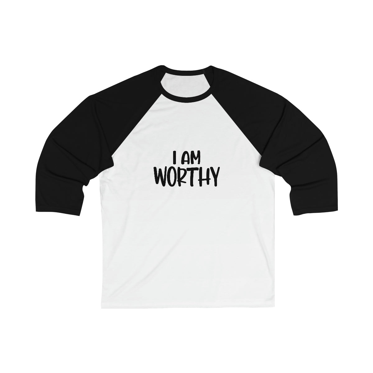 Affirmation Feminist Pro Choice Long Sleeve Shirt Unisex Size - I Am Worthy Printify