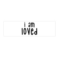 Thumbnail for IAC  Home & Livings-Magnet & Stickers /Bumper Stickers/I am loved (black) Printify