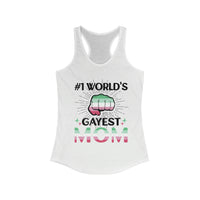 Thumbnail for Abrosexual Pride Flag Mother's Day Ideal Racerback Tank - #1 World's Gayest Mom SHAVA CO