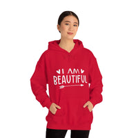 Thumbnail for Affirmation Feminist Pro Choice Unisex Hoodie - I Am Beautiful Printify