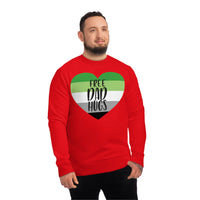 Thumbnail for Aromantic Pride Flag Sweatshirt Unisex Size - Free Dad Hugs Printify