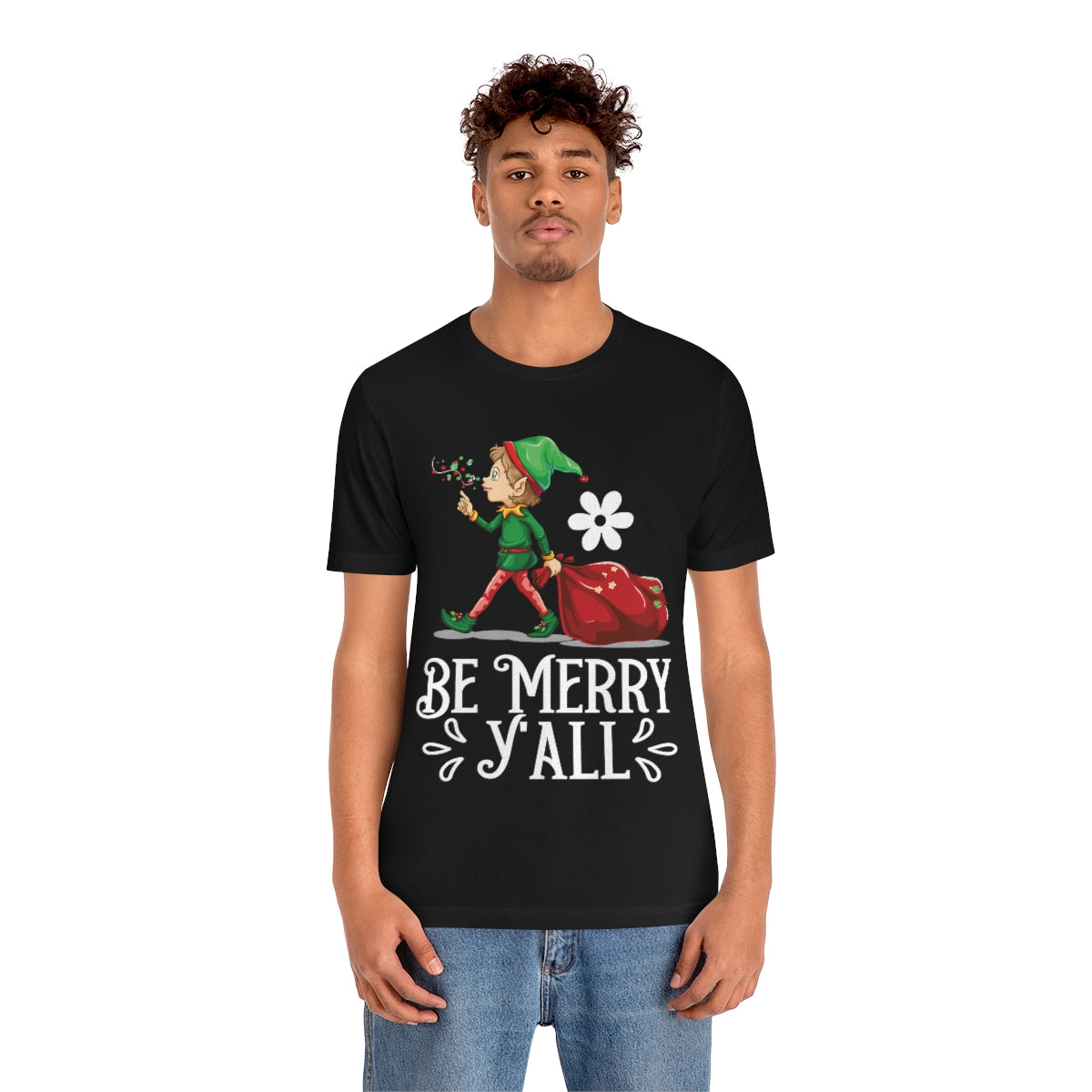 Classic Unisex Christmas T-shirt - Be Merry Y'all Printify