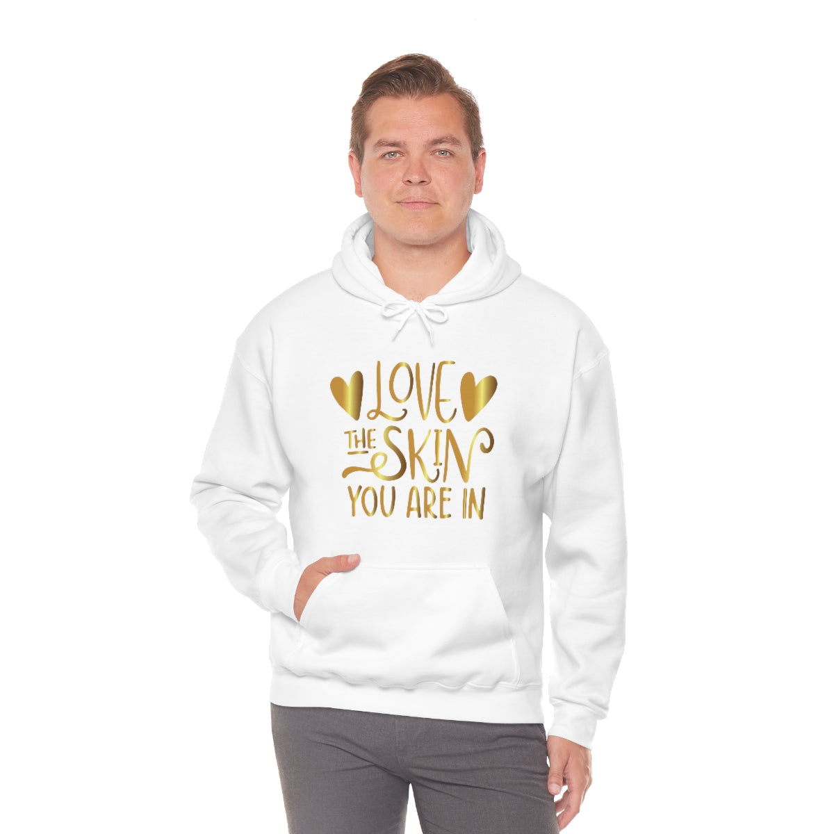 Affirmation Feminist Pro Choice Unisex Hoodie - Love The Skin You Are In Printify