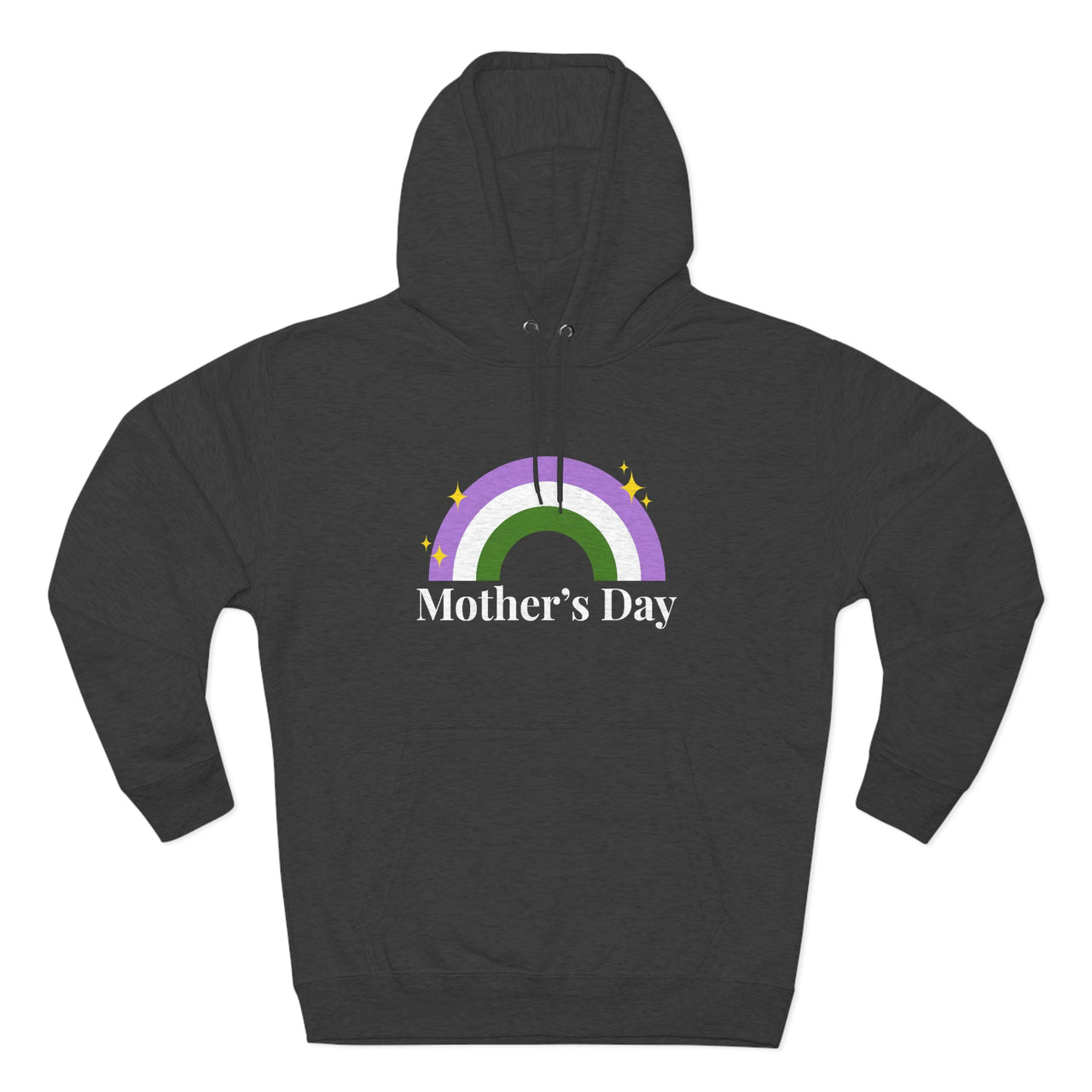 Genderqueer Flag Mother's Day Unisex Premium Pullover Hoodie - Mother's Day Printify