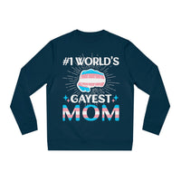 Thumbnail for Transgender Pride Flag Sweatshirt Unisex Size - #1 World's Gayest Mom Printify