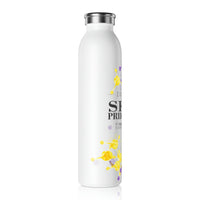 Thumbnail for Intersex Flag Slim Water Bottle San Francisco Pride - My Rainbow is In My DNA SHAVA CO