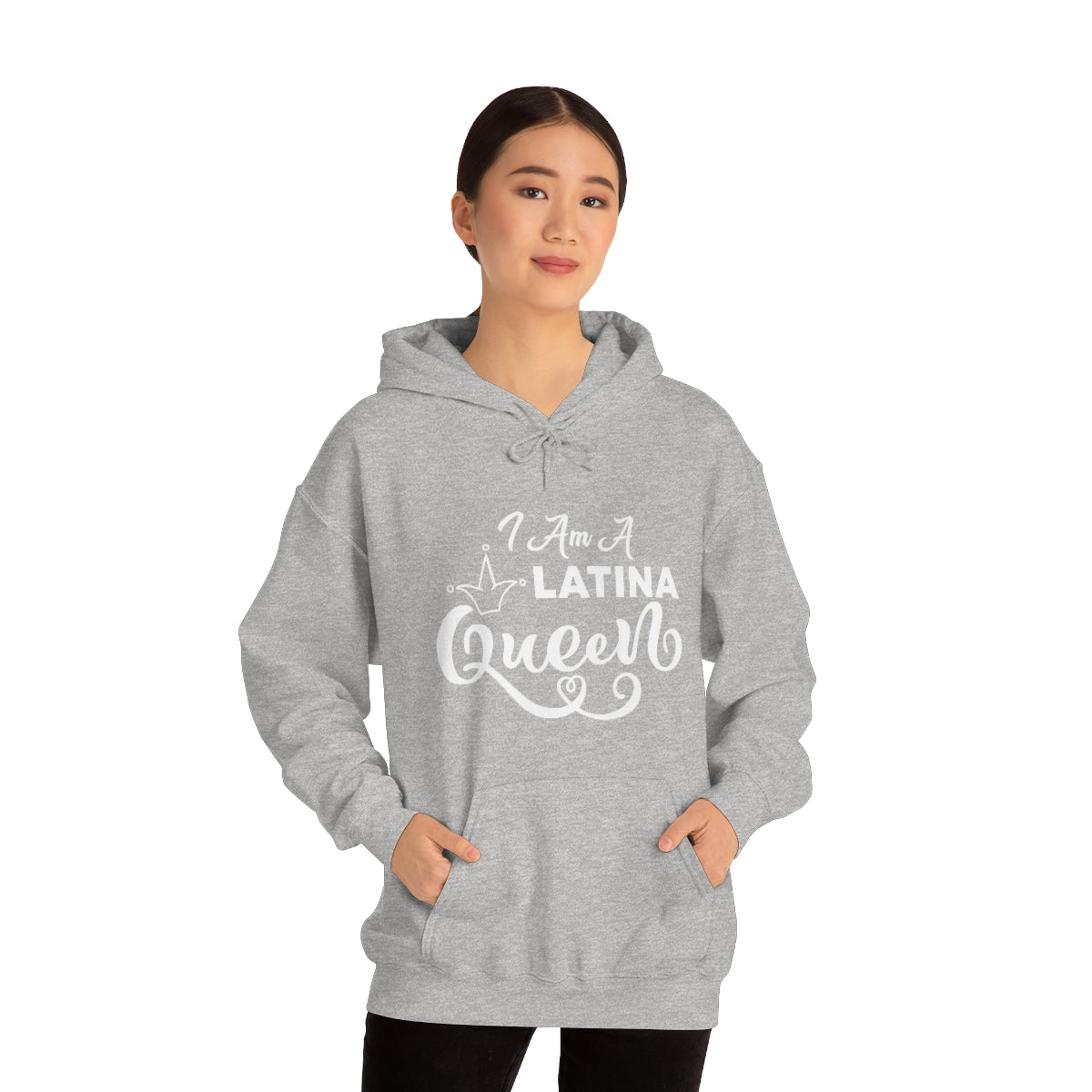 Affirmation Feminist Pro Choice Unisex Hoodie –  I Am a Latina Queen Printify