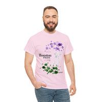 Thumbnail for SHAVA CO Genderqueer Flag 2023 Pride, Houston  Unisex Heavy Cotton Tee - My Rainbow Is In My DNA Printify