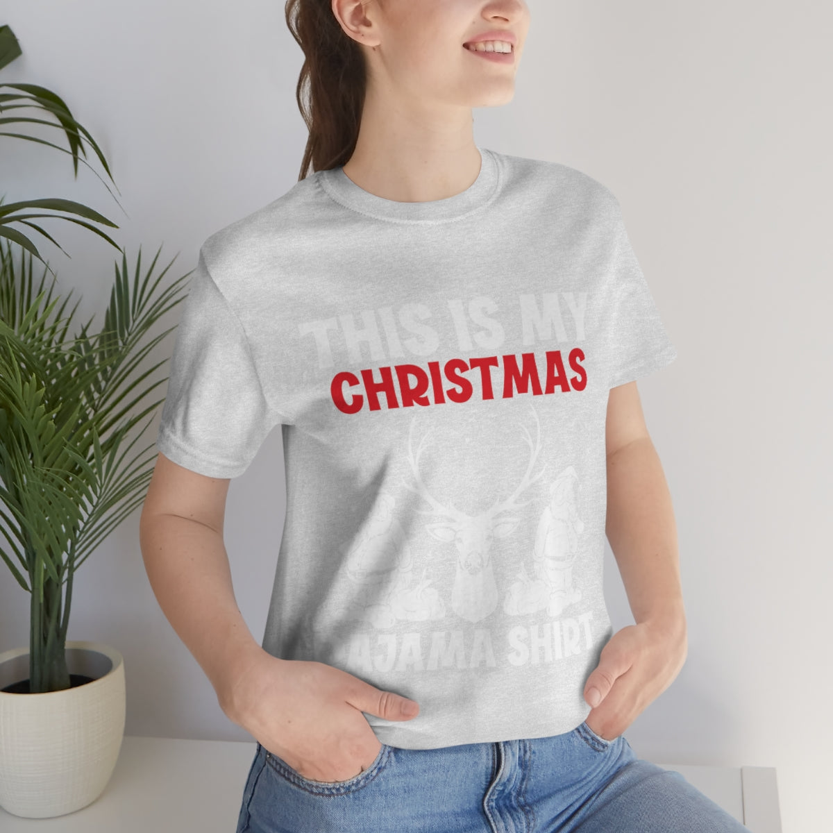 Classic Unisex Christmas T-shirt - This Is My Christmas Pajama Shirt Printify