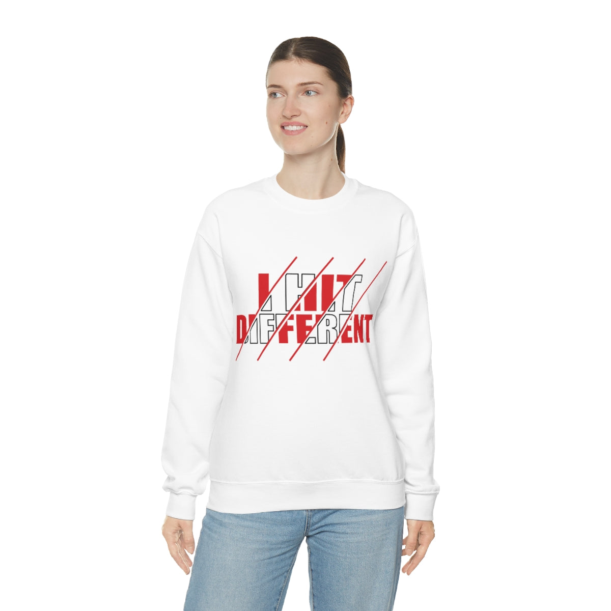 Affirmation Feminist Pro Choice Sweatshirt Unisex  Size – I Hit Different Printify