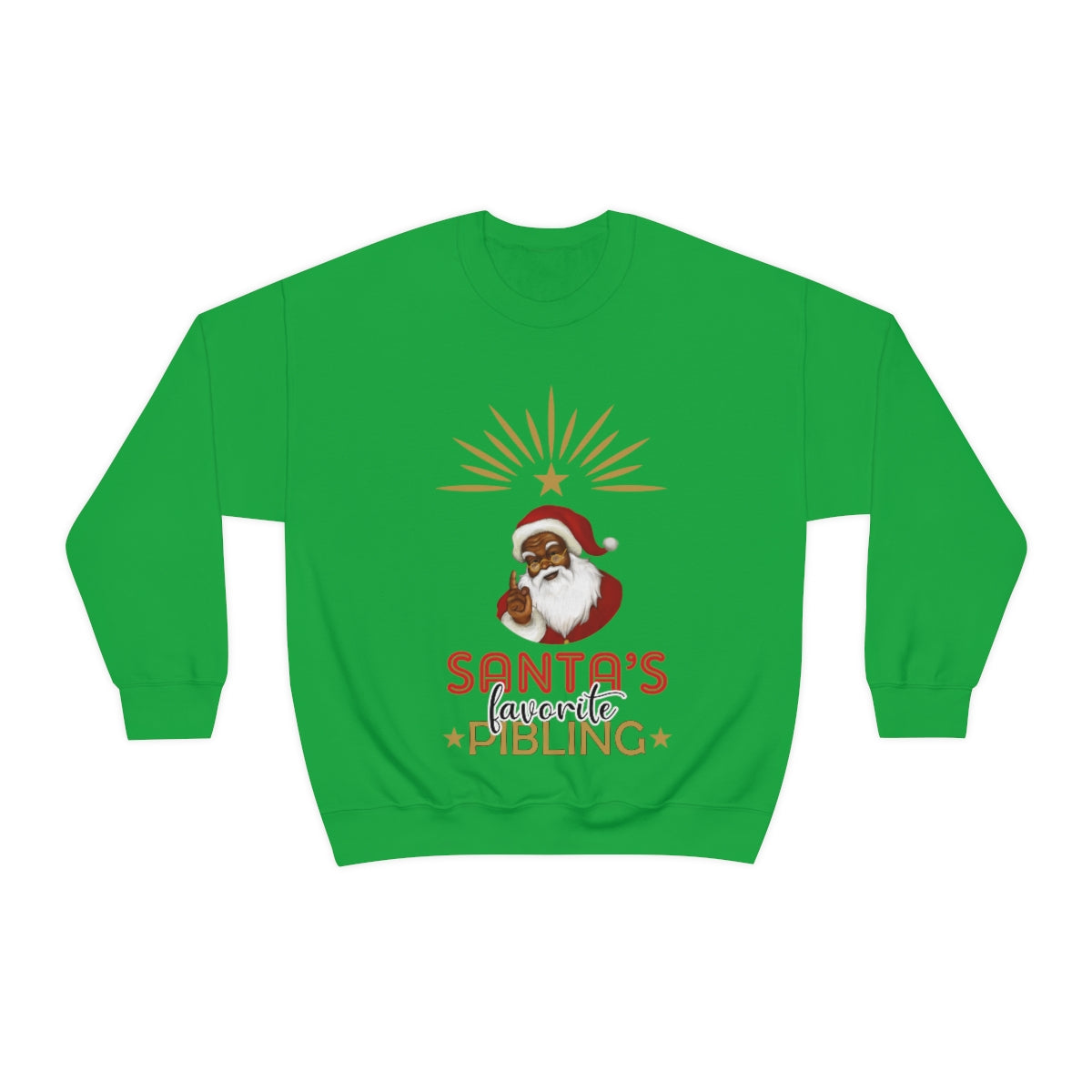 Christmas Unisex Sweatshirts , Sweatshirt , Women Sweatshirt , Men Sweatshirt ,Crewneck Sweatshirt, SANTA’S FAVORITE Pibling Printify