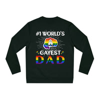 Thumbnail for Two Spirit Pride Flag Sweatshirt Unisex Size - #1 World's Gayest Dad Printify
