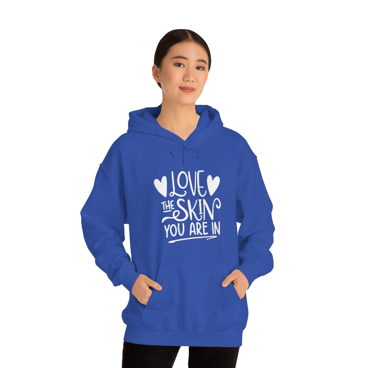 Affirmation Feminist Pro Choice Unisex Hoodie - Love the Skin You are In Printify