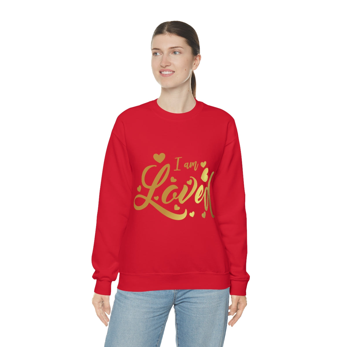 Affirmation Feminist Pro Choice Sweatshirt Unisex  Size – I Am Loved Printify