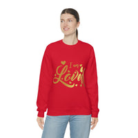 Thumbnail for Affirmation Feminist Pro Choice Sweatshirt Unisex  Size – I Am Loved Printify