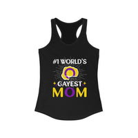 Thumbnail for Intersex Pride Flag Mother's Day Ideal Racerback Tank - #1 World's Gayest Mom SHAVA CO