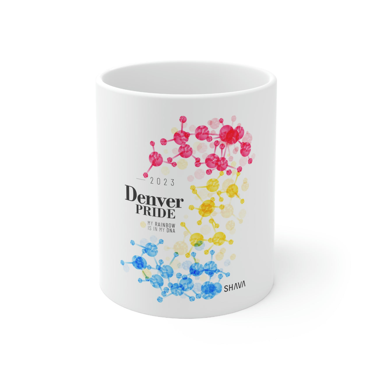 Pansexual Flag Ceramic Mug Denver Pride - Rainbow Is In My DNA SHAVA CO