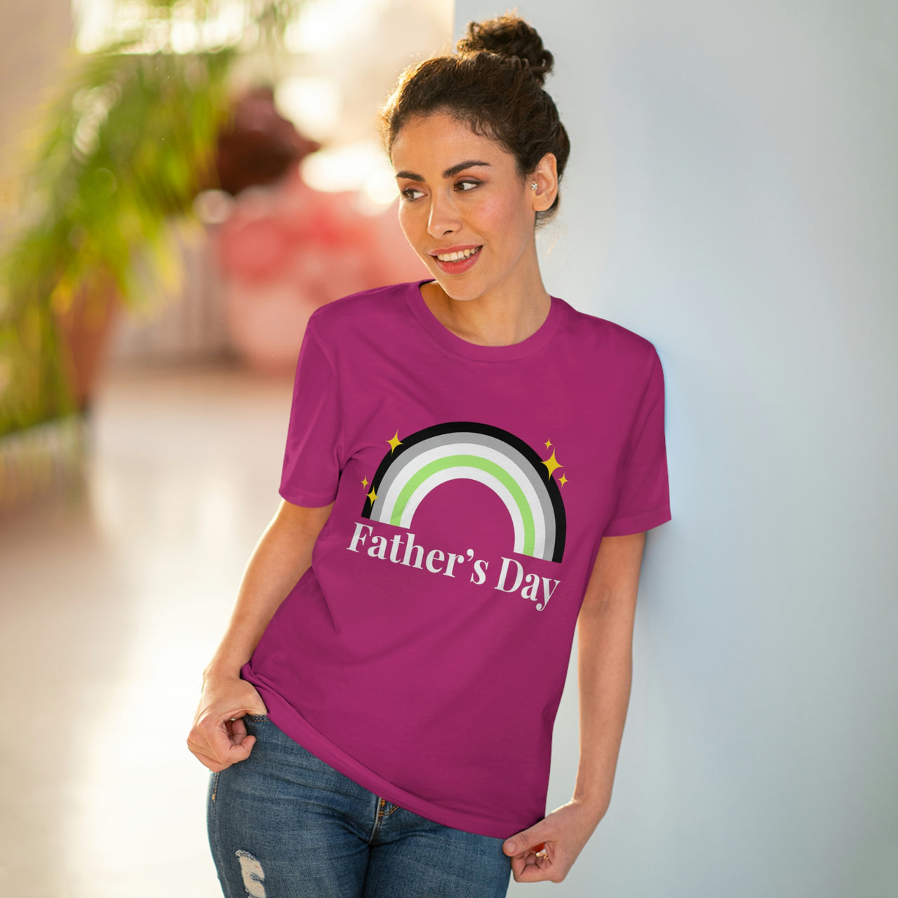 Agender Pride Flag T-shirt Unisex Size - Father's Day Printify