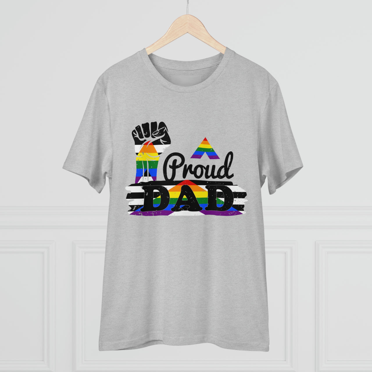 Straight Ally Pride Flag T-shirt Unisex Size - Proud Dad Printify