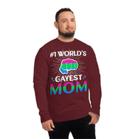 Thumbnail for Polysexual Pride Flag Sweatshirt Unisex Size - #1 World's Gayest Mom Printify