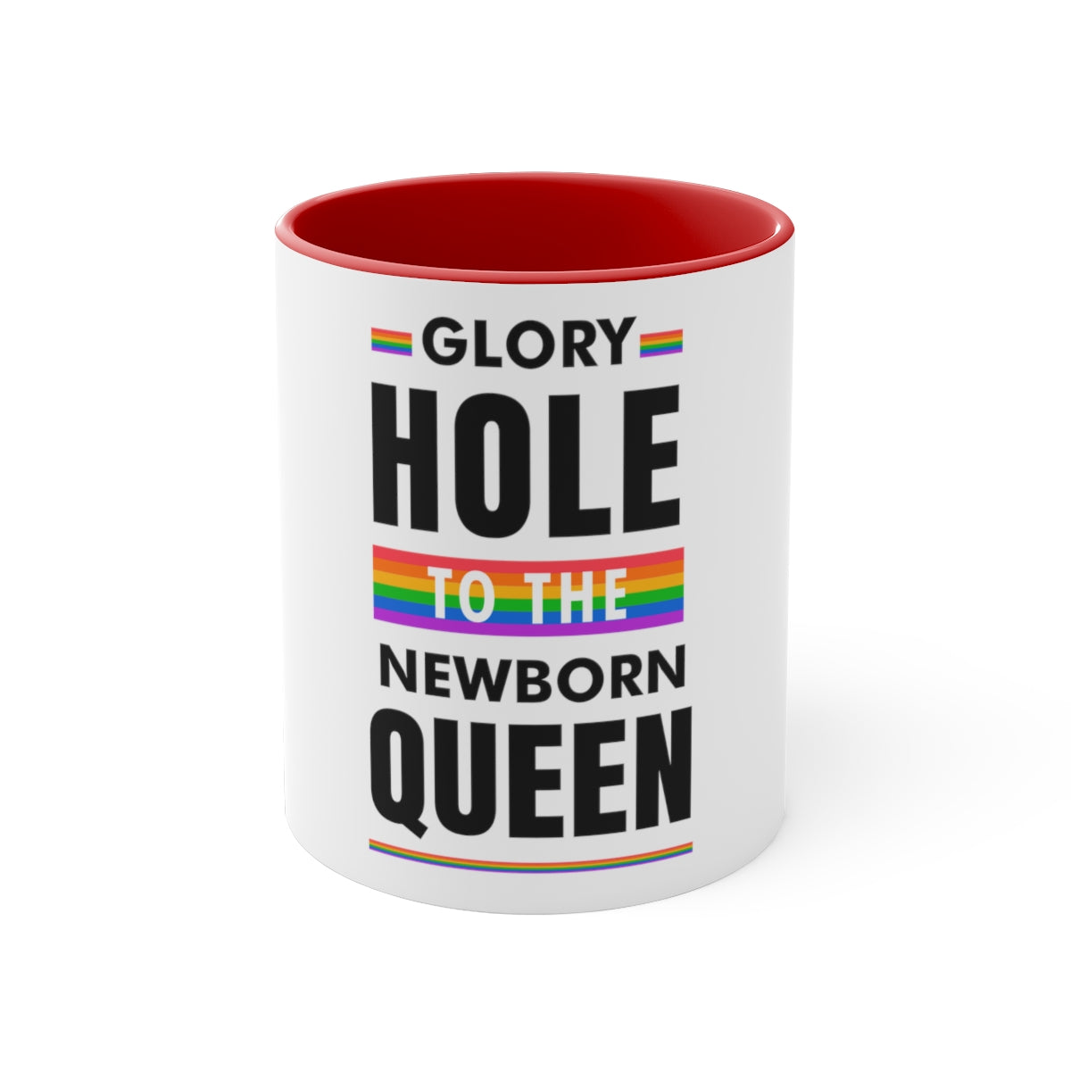 Christmas LGBTQ Two Tone Custom Accent Coffee Mug Printify