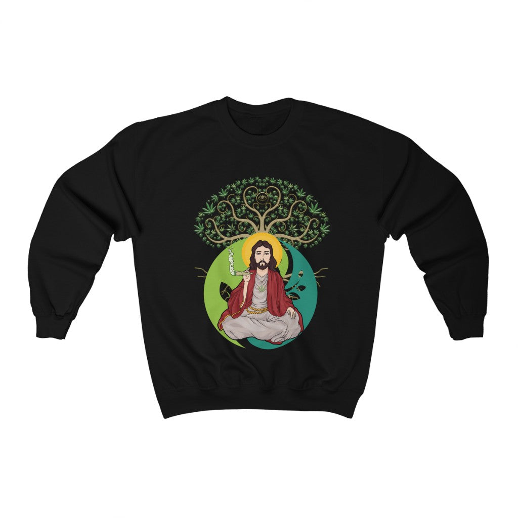 KCC Unisex  Sweatshirt  Heavy Blend™   Crewneck Sweatshirt / White Jesus Printify