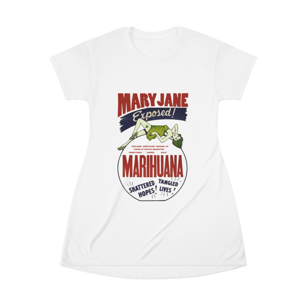 VCC  Women's T-shirts  All Over Print T-Shirt Dress / Maryjane Exposed Printify