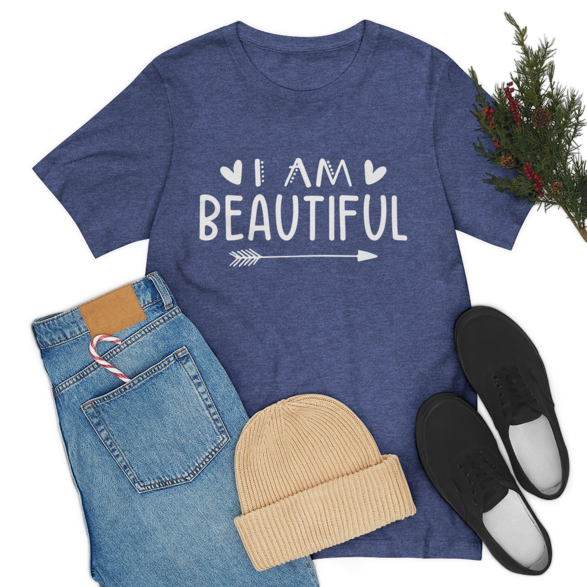 Affirmation Feminist Pro Choice T-Shirt Unisex Size - I am Beautiful Printify