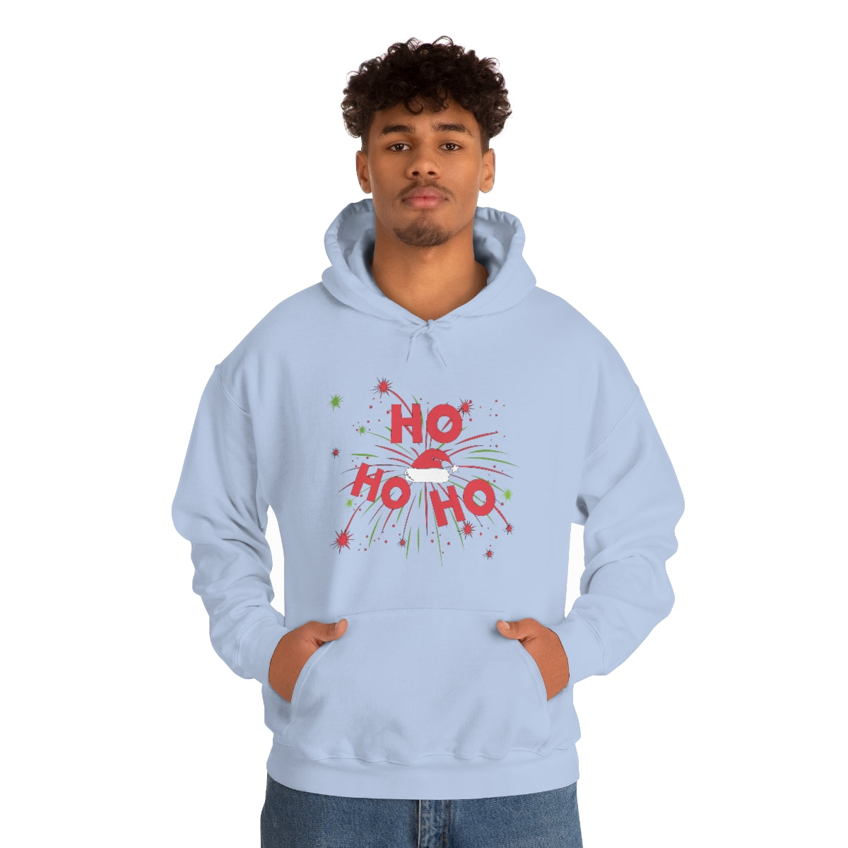 Merry Christmas Hoodie Unisex Custom Hoodie , Hooded Sweatshirt , HO HO HO Printify