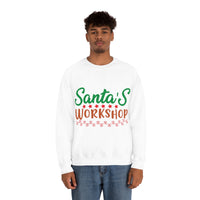 Thumbnail for Merry Christmas Unisex Sweatshirts , Sweatshirt , Women Sweatshirt , Men Sweatshirt ,Crewneck Sweatshirt, Santa's Workshop Printify