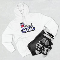 Thumbnail for Leather Flag Mother's Day Unisex Premium Pullover Hoodie - Proud Mom Printify