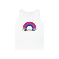 Thumbnail for Bisexual Pride Flag Heavy Cotton Tank Top Unisex Size - Father's Day Printify
