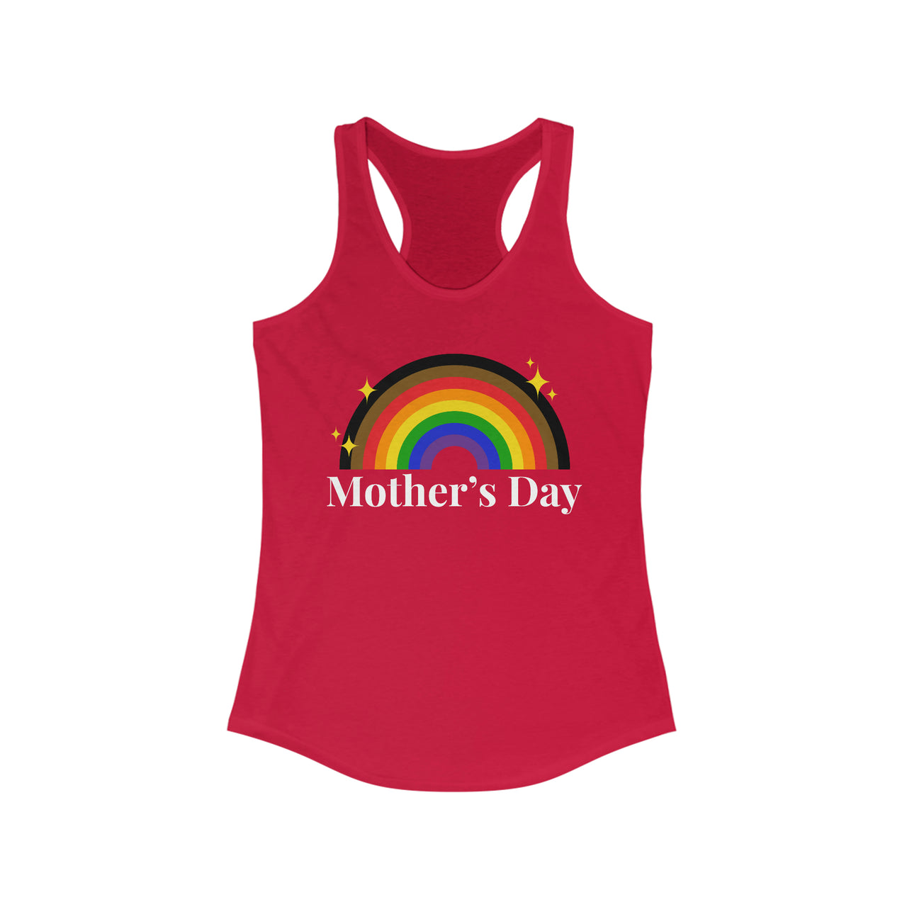 Philadelphia Pride Flag Mother's Day Ideal Racerback Tank - Mother's Day SHAVA CO