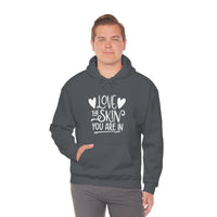 Thumbnail for Affirmation Feminist Pro Choice Unisex Hoodie - Love the Skin You are In Printify