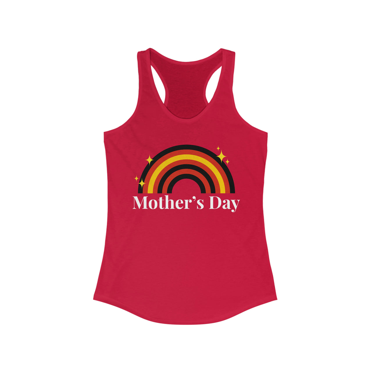 Rubber Pride Flag Mother's Day Ideal Racerback Tank - Mother's Day SHAVA CO