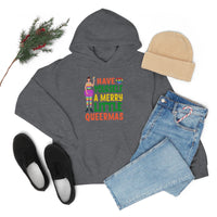 Thumbnail for Unisex Christmas LGBTQ Heavy Blend Hoodie - Have Yourself A Merry Little Queermas Printify